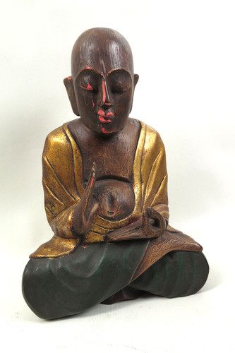 Holzfigur buddha buddhismus - holzfigur,