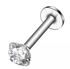 Lippenpiercing Labret Kristall