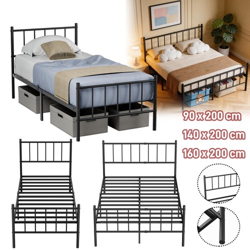 140 160cm metallbett mit - metallbett,