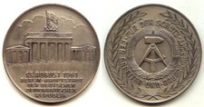 Große DDR Medaille : Mauerbau 13.August Berlin 1961