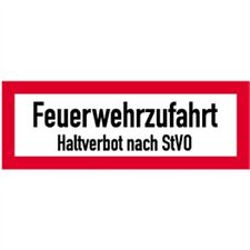 Schild Feuerwehrzufahrt
