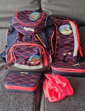 ergobag Pack Schulranzen Set Mädchen sportrucksack Mäppchen (WellenreitBär) ❤️🩵