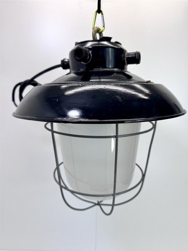 Alte fabriklampe emaille - fabriklampe, lampe
