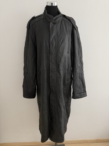 Damen leder mantel schwarz - damen,