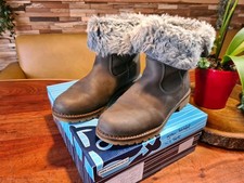 Warme Fell gefütterte Stiefeletten Stiefel Boots Sommerkind Gr. 41 Echt Leder Nu