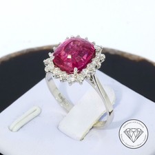 Wert 3.300,- Turmalin Brillant Ring 750 Weißgold 18 Karat XXYY