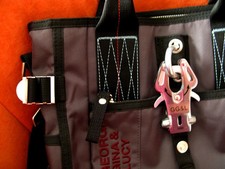 GGL *Little Sushi Shopper groß* grau, langer Tragegurt, George Gina & Lucy