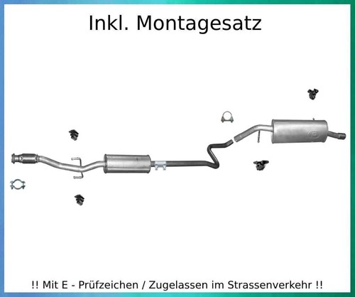 Auspuffanlage für peugeot 207 - peugeot,