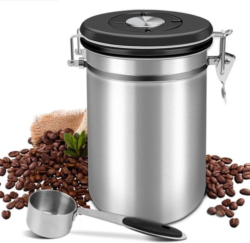 Luftdicht kaffeedose edelstahl - kaffeedose,
