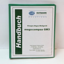 Gutmann Mega Compaa GM3 Viergas Abgastester Handbuch Bedienungsanleitung 2009