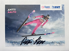 original Autogrammkarte Skispringen Antti Aalto