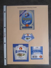 Bieretiketten, BW, Offenburg, Brauwerk Baden GmbH - Kronenbrauerei