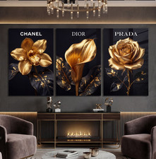 3 x Goldene Blüten in einem