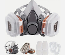 3M Atemschutz Halbmaske Gasmaske 6200 Staubmaske Lackiermaske Mit Wechselfiltern