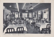 06502 Thale am Harz  Berghotel Hexentanzplatz Innenansicht 1948  Kupfertiefdruck