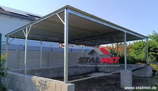 Carport Blechgarage 7x4x2,14m