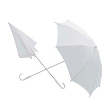 Weißer Regenschirm Hochzeit