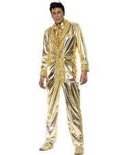 Elvis Kostüm King Anzug Gold M 48/50 Elviskostüm Starkostüm Rock N Roll Outfit