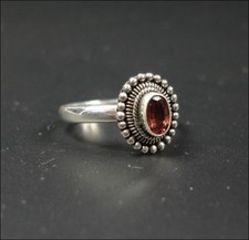 Ring Granat Rot 925er Silber