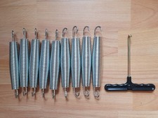 9 x Trampolin Ersatzfedern 16,5 cm lang, für 240 bis 430 cm Trampoline