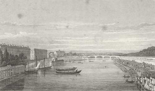 Paris pont louis xvi royal - paris., xvi,