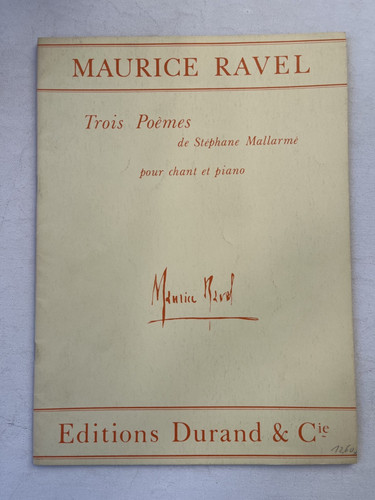 Noten ravel trois poemes - ravel.,