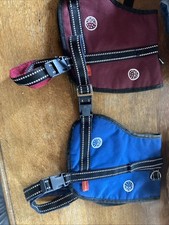 2 Hundegeschirre für mittelgroße Hunde Brustumfang 70-100 cm Rot blau