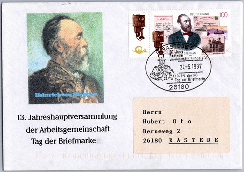 Brief sst tag - der, briefmarke