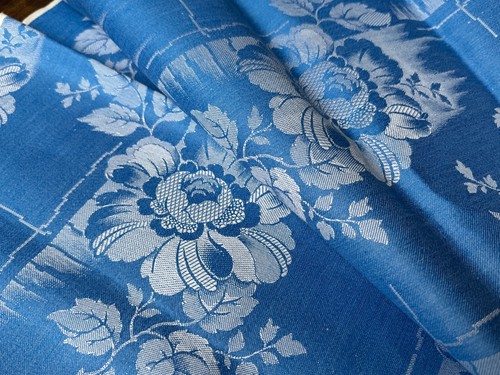 Alter matratzenstoff blau - alter, ,