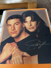 Autogramme Sandra Bullock und Keanu Reeves mit COA