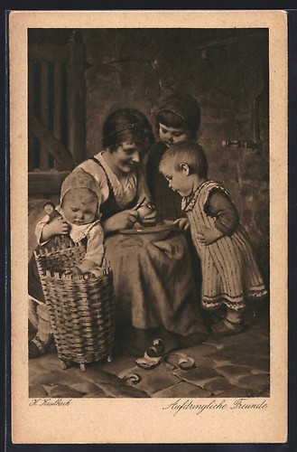Künstler hermann kaulbach - künstler-ak,