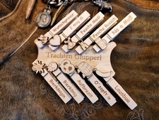 Oktoberfest Hochzeit Glupperl personalisierte Wäscheklammer Graviert Trachten