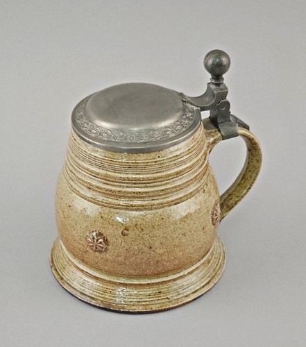 Bierkrug keramik braun - keramik,