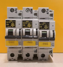 3x AEG Elfa E81 C6 Leitungsschutzschalter mit Hilfsschalter