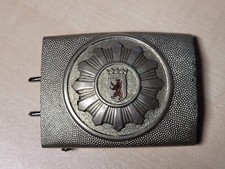 POLIZEI BERLIN KOPPELSCHLOSS AUSFÜHRUNG AB 1963 BURGKRONE SCHMALES WAPPEN