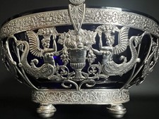 Empire Henkelkorb Silber mit