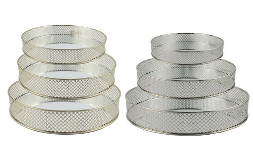 Spiegeltablett silber gold - spiegeltablett,