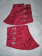 Stiefelstulpen rosa Kunstseide