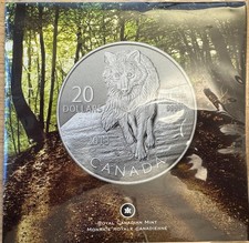 Canada 20 Dollars “Wolf” 2013, ¼ Oz Silber, Warensendung möglich