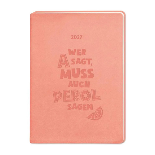 Terminplaner lederlook 2027 - terminplaner,