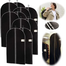 Reise Kleidersack Kleiderschutzhülle Set Kleiderhülle Schwarz Vlies Atmungsaktiv