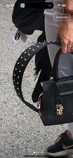 zac posen schulterriemen Leder Nieten Perlen Tasche Jazz Guitar