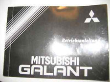 Betriebsanleitung MITSUBISHI GALANT Bordbuch 1988