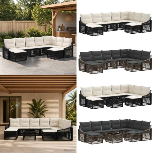 Gartensofa set poly rattan - gartensofa-set, poly-rattan
