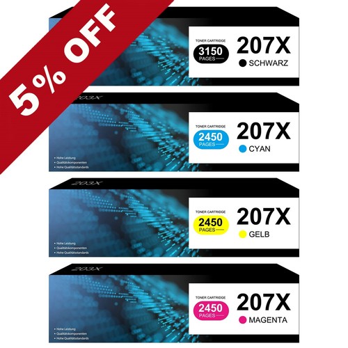 Xxl toner set für - 4x, hp