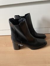 5th Avenue Stiefelette NEU 40 Damen Ankle Boots Leder Schwarz Stiefeln Deichmann