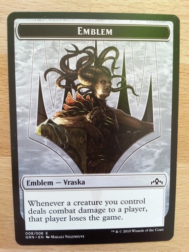 Mtg magic vraska emblem - 1x, /