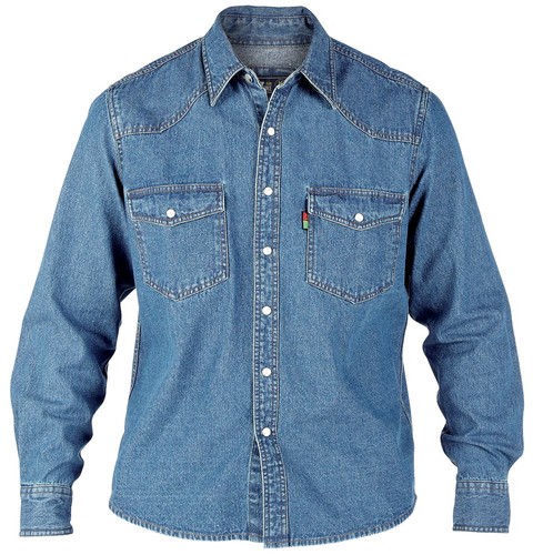 Duke jeanshemd stonewashed - duke,