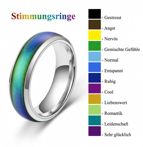 Stimmungsringe ringe edelstahl - stimmungsringe,