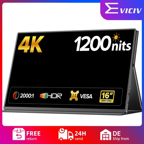 Ucolor zoll 4k tragbarer - 16,